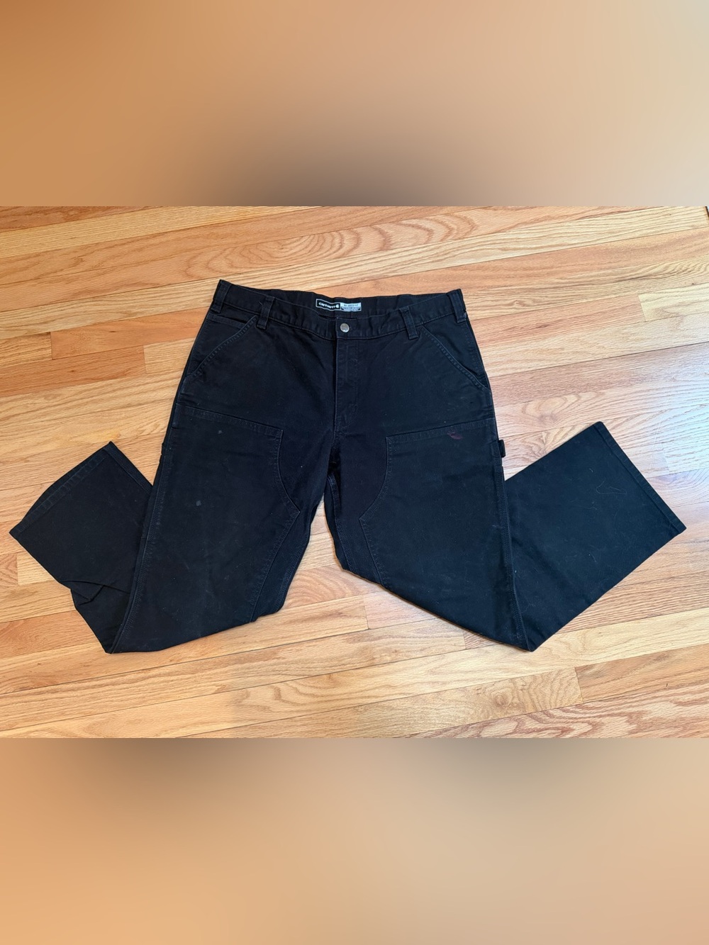 Carhartt Black Cargo Work Pants 38x30 - Picture 7 of 7